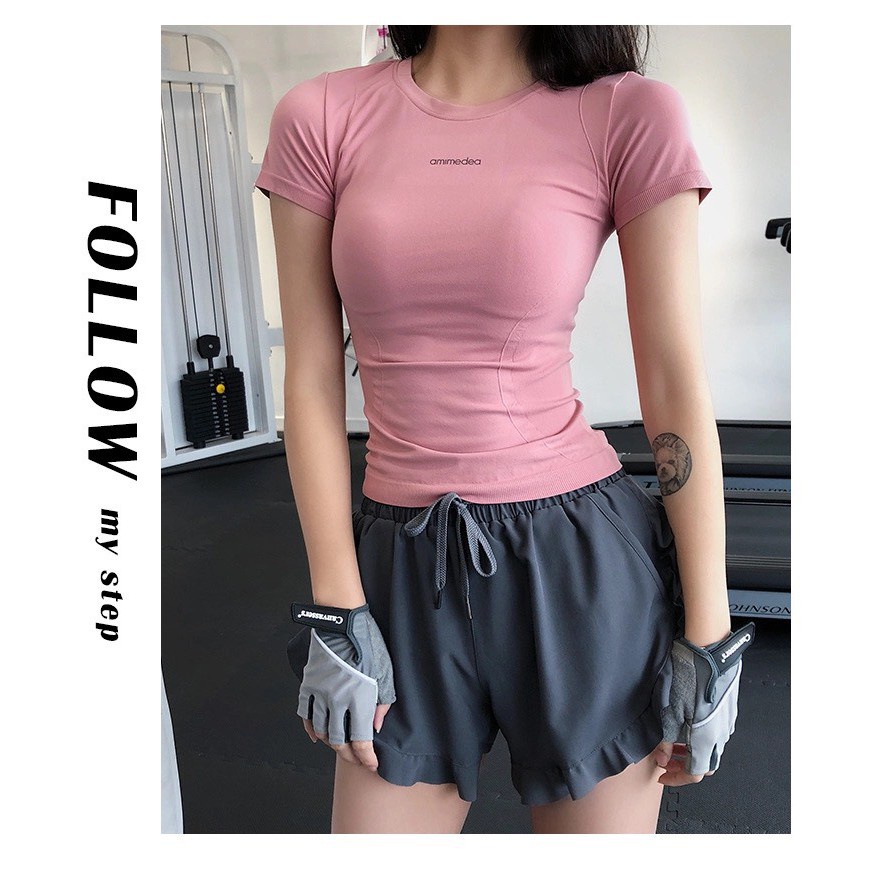 Áo Tập GYM -YOGA Dệt Kim -AMI  Hàng Quảng Châu Cao Cấp (AT02)
