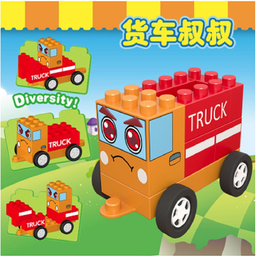 Đồ chơi lắp ghép Chichi land cho trẻ em mô hình xe tảI TRUCK bằng nhựa cao cấp