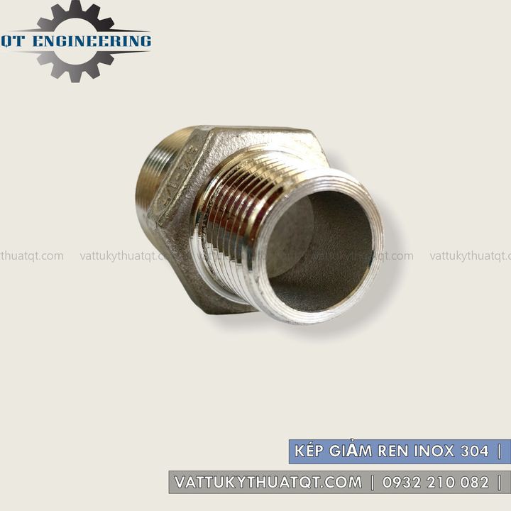 Kép Giảm Ren Inox 304 | DN10-DN25