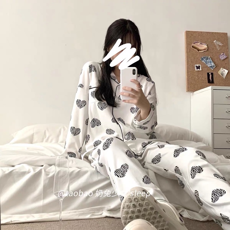 [MẪU SIÊU ĐẸP] Bộ mặc nhà pijama quần dài tay dài nhiều hoạ tiết nhiều size