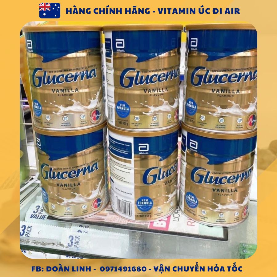 Sữa Glucerna 850gr Úc dành cho người tiểu đường