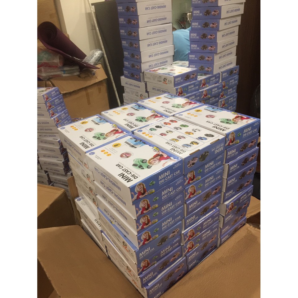 Bộ 8 ôTô Mô Hình Đồ Chơi Cho Bé Trai bằng sắt Minicar