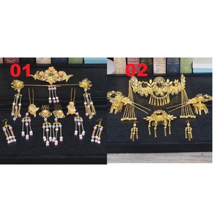 bộ sản phẩm cổ  trang cho cô dâu