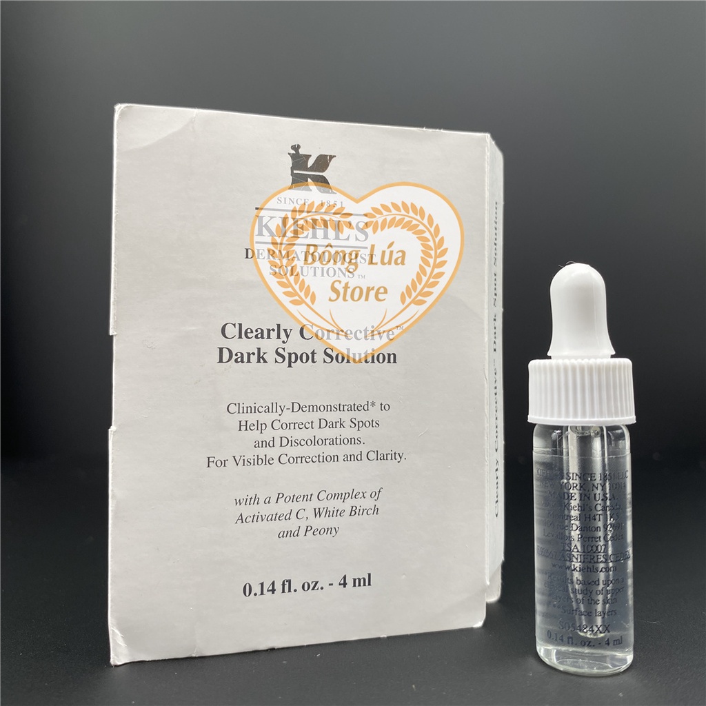 Tinh Chất Dưỡng Trắng Ngừa Nám Kiehl's / Kiehls Clearly Corrective Dark Spot Solutiont 4ml