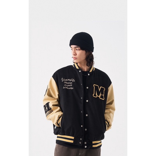 Áo bomber unisex có mũ phom rộng nam nữ màu đen nâu xanh mặc đi chơi đi học ulzzang phong cách Hàn Quốc Shop Gió A17