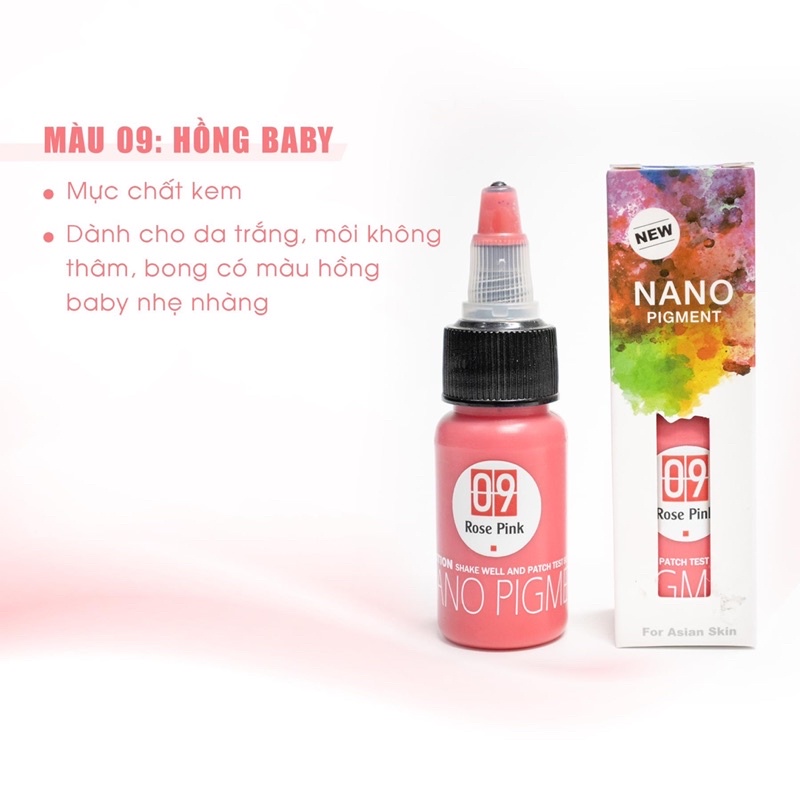 Mực Phun Mày Môi Nano Bella