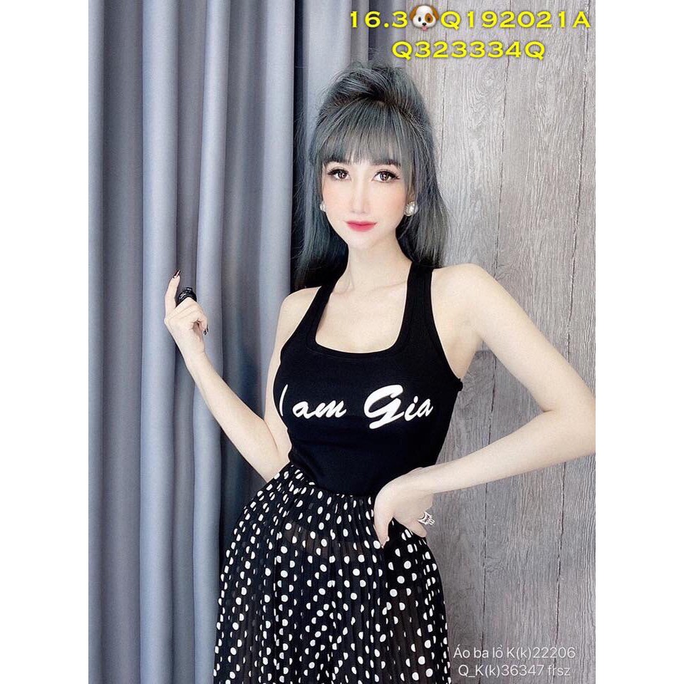 Áo ba lỗ in chữ I'm gia