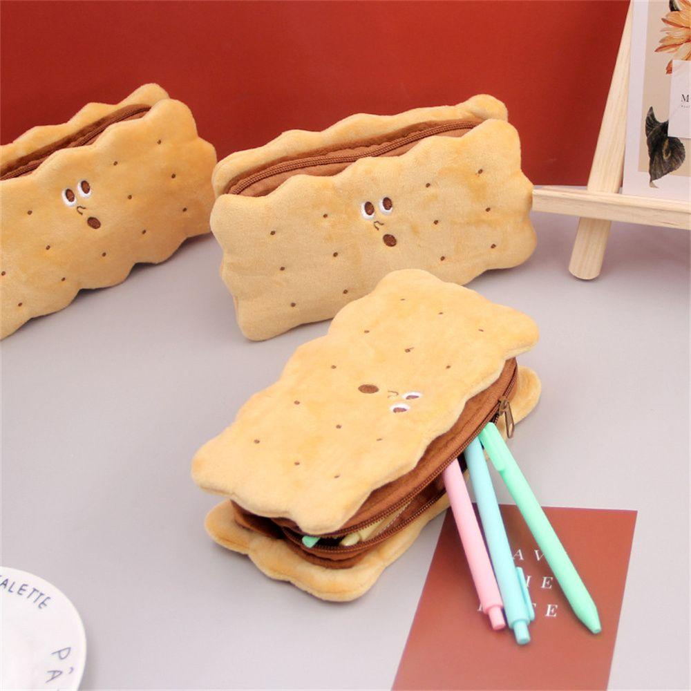 LAKAMIER Hộp Bút Cỡ Lớn Hình Bánh Sandwich Xinh Xắn