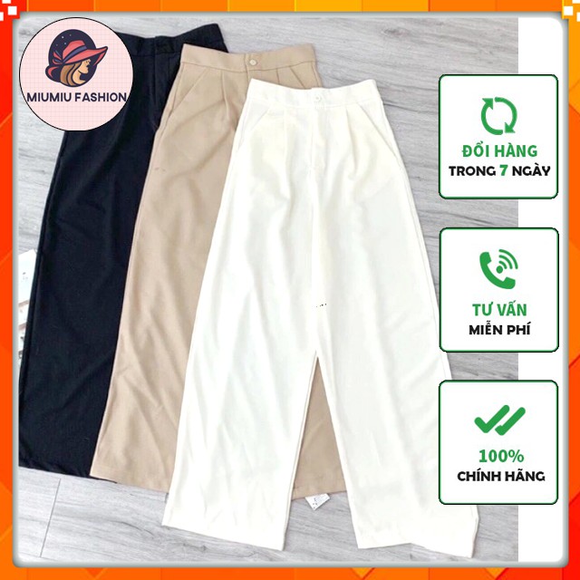 [Quần ống rộng nữ] [Quần suông nữ] Quần culottes đũi dáng dài quần ống rộng siêu Hot