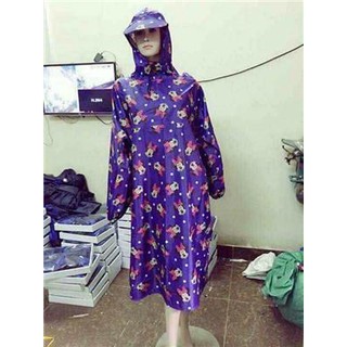 Áo mưa cánh dơi họa tiết
