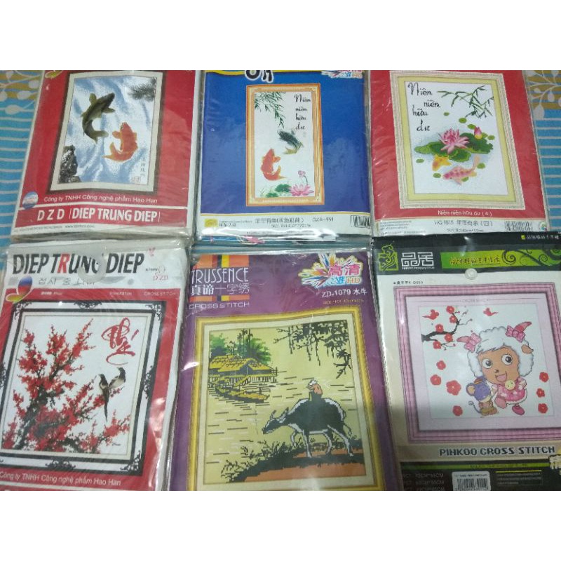 Tranh thêu thanh lý 110k/3 bức