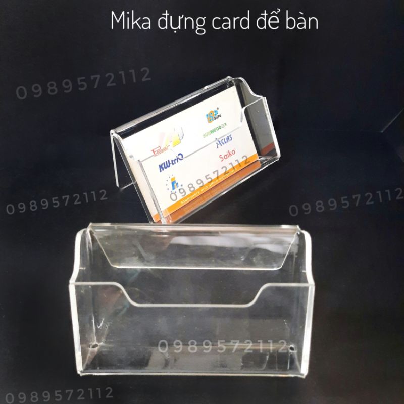 Hộp đựng card visit mika dày 2mm.để bàn làm việc