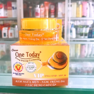 Kem Ngừa Mụn-Thâm Trắng Da 3 Tác Dụng ONE TODAY Vip 15g