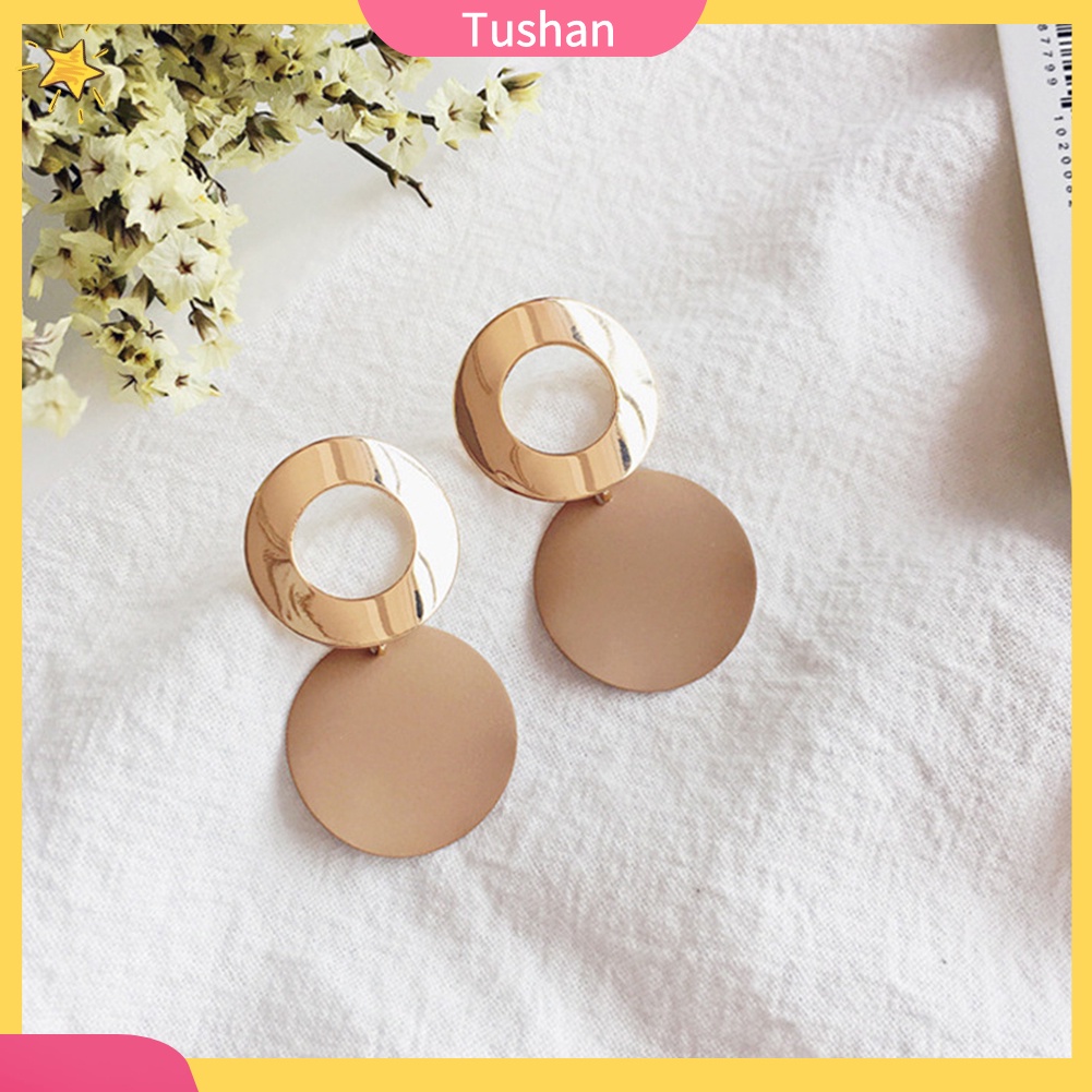 Bộ 2 Đôi Khuyên Tai Hợp Kim Nhiều Kiểu Dáng