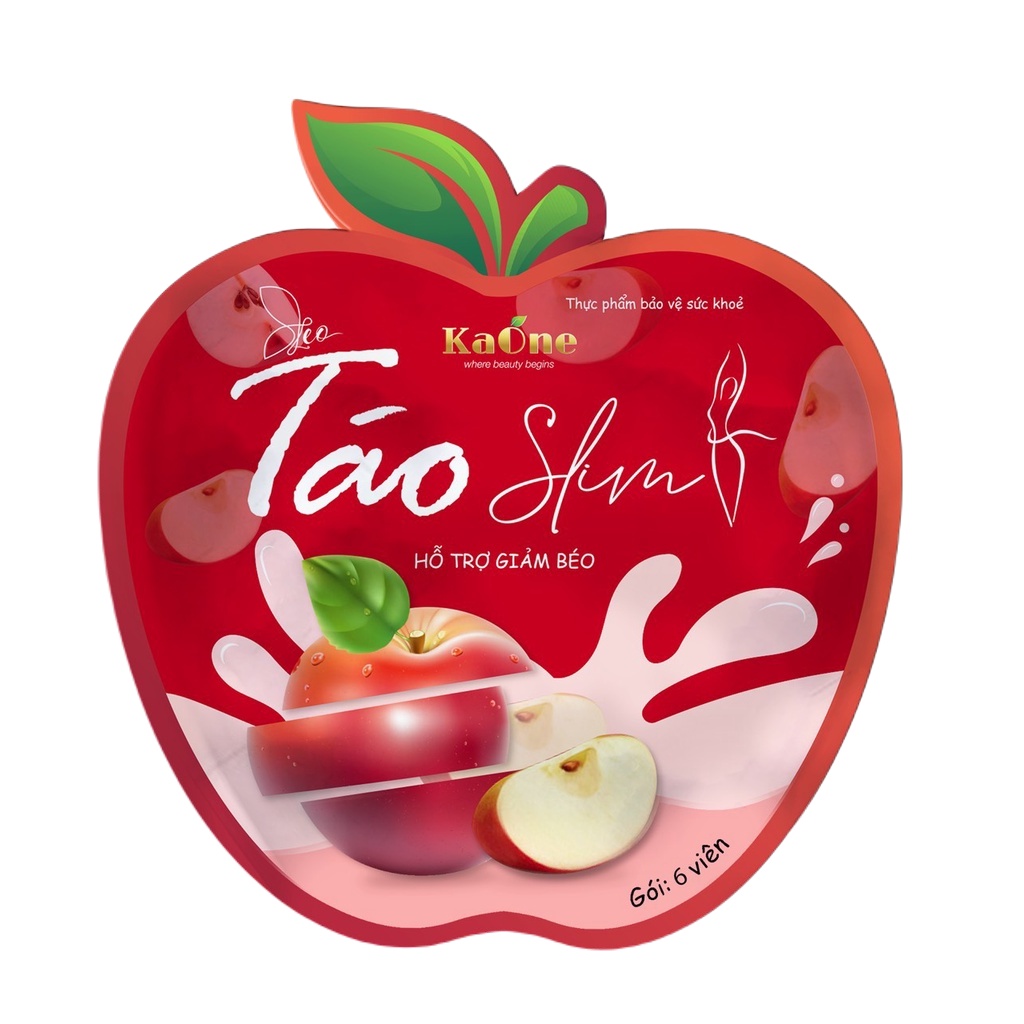 Kẹo Táo giảm cân Kaone Slim giảm mỡ bụng an toàn detox nhanh cấp tốc không phải thuốc giảm cân
