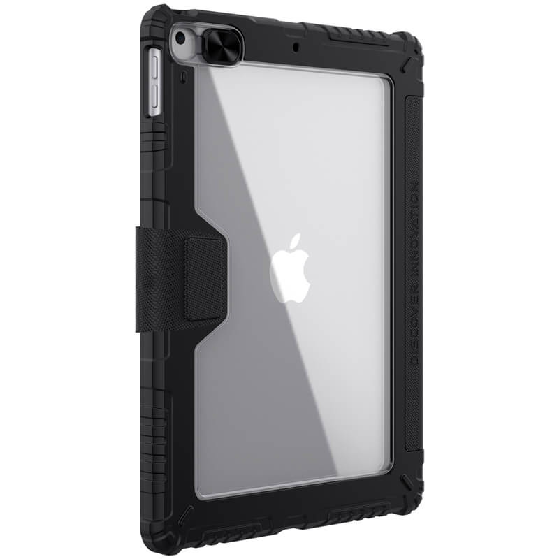 Bao da chống sốc có nắp trượt bảo vệ camera Nillkin Bumper Leather Pro cho Apple iPad 10.2 2019/ 2020, iPad Gen 9 2021