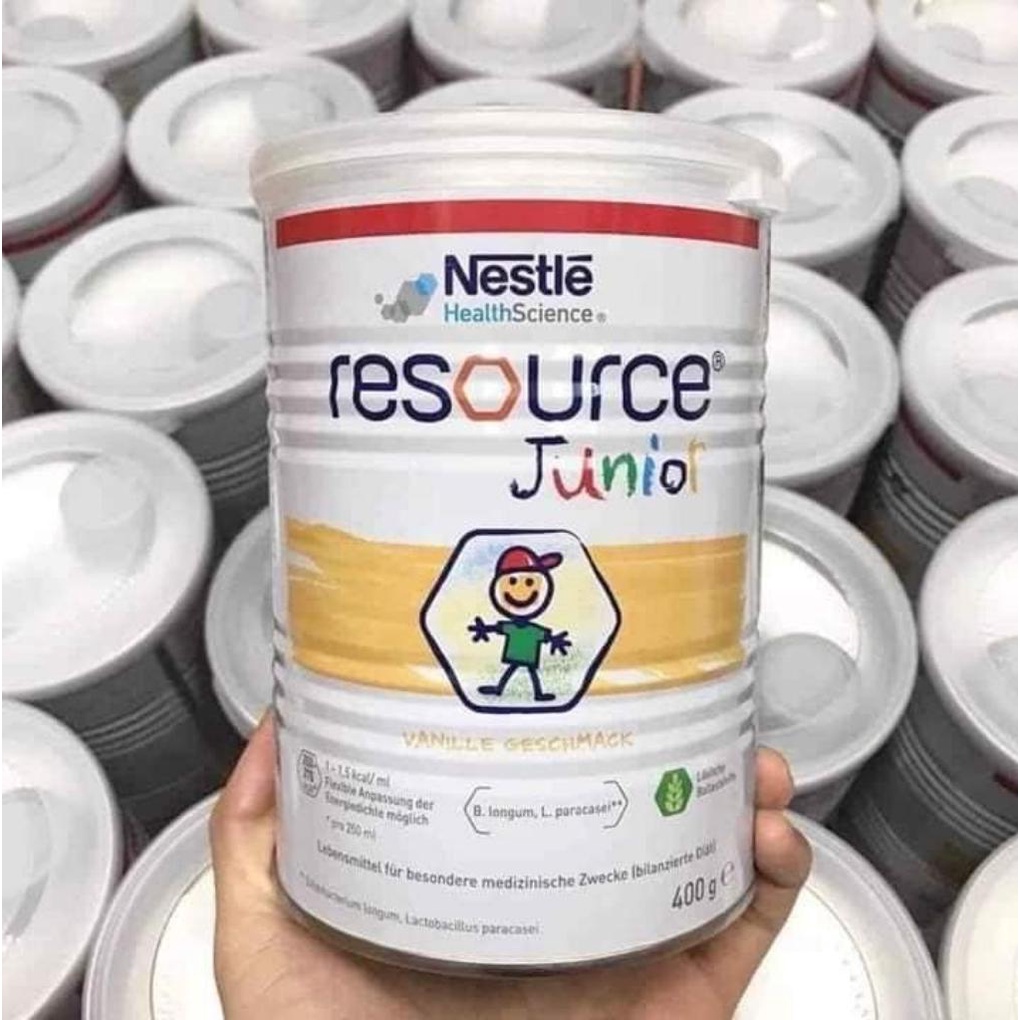 Sữa tăng cân, phát triển chiều cao thể chất cho bé Resource Junior Nestle chuẩn Đức 400g-Hàng Đức