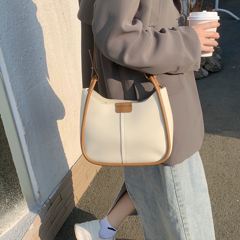 Túi Đeo Chéo Nữ, Túi Đeo Vai Da Dày Kiểu Dáng Basic Phong Cách Đơn Giản Superbag 386