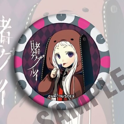 Combo 9 huy hiệu cài áo IN HÌNH Kakegurui Học viện đỏ đen ver poker chip anime chibi dễ thương