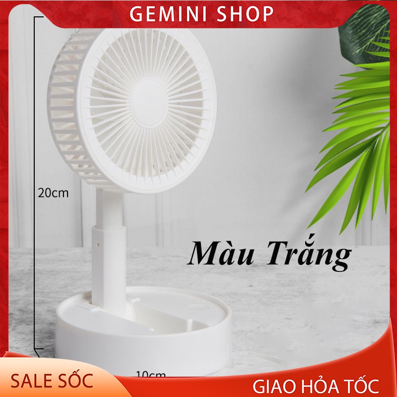 Quạt sạc tích điện mini gấp gọn A9 mini cầm tay để bàn siêu mát pin dùng 5h GEMINI SHOP | BigBuy360 - bigbuy360.vn