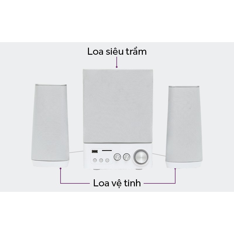 Loa vi tính 2.1 Enkor E900 Bạc