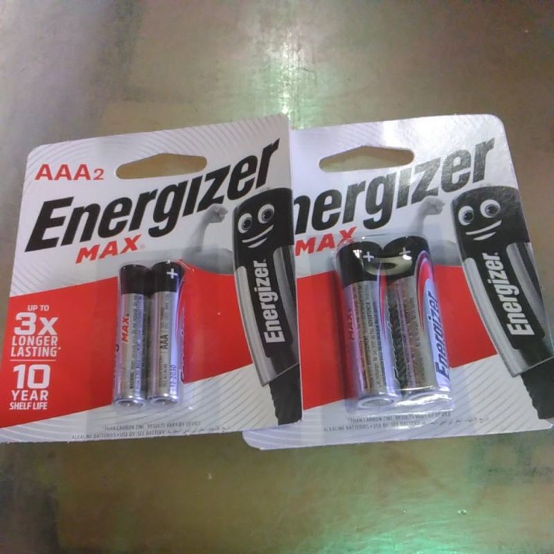 Vỉ 2 viên Pin Energizer max E91BP2 chính hãng(AA2 và AAA2)