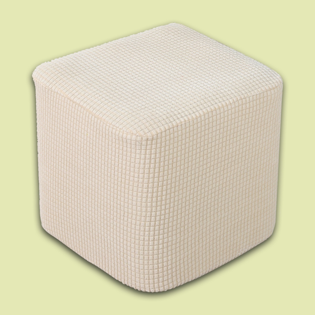 Bọc Ghế Ottoman Polyester Hình Chữ Nhật Chống Trượt