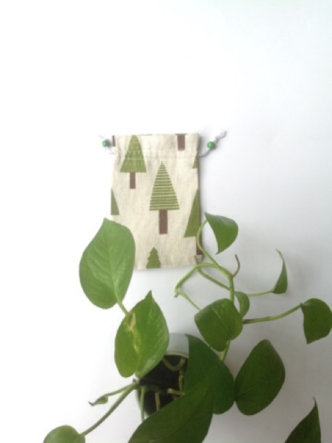 Túi vải bố 9.5*12.5cm dây rút đựng trang sức, mỹ phẩm, quà tặng