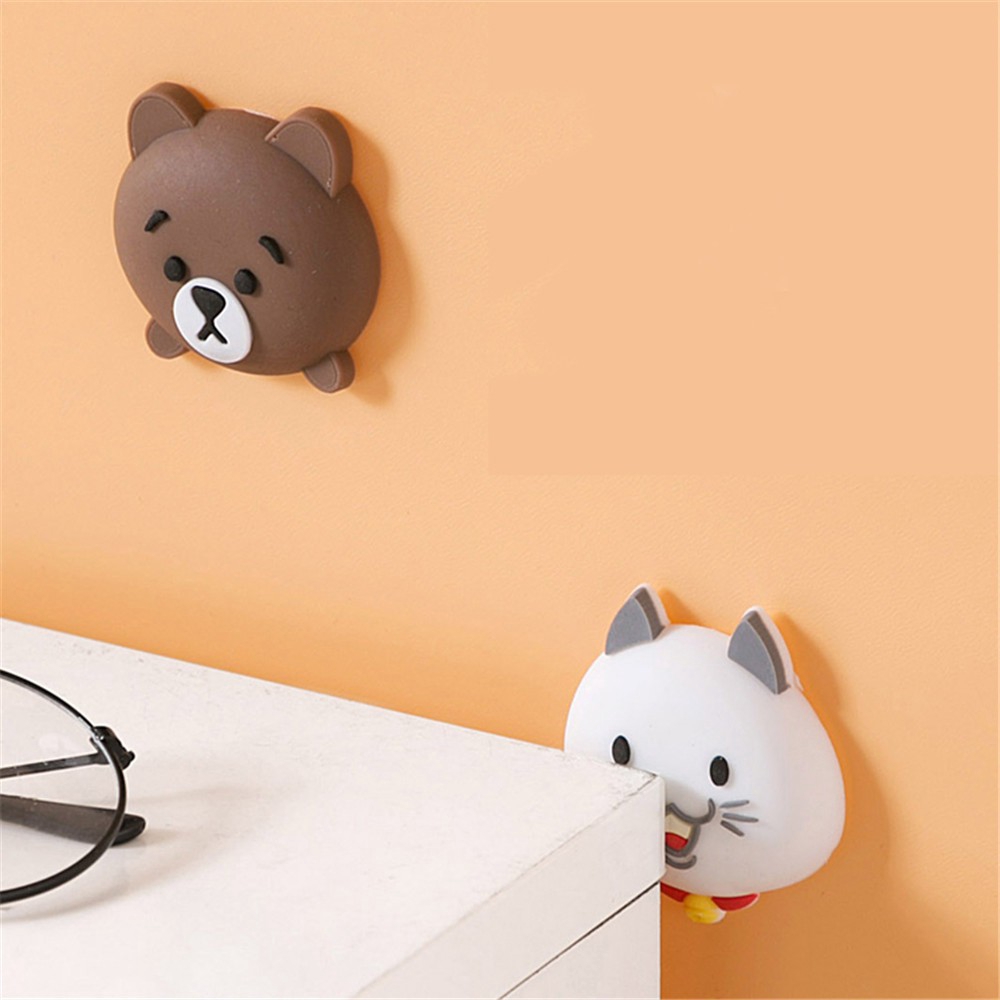 Dụng cụ chặn cửa bằng silicon in họa tiết hoạt hình dễ thương