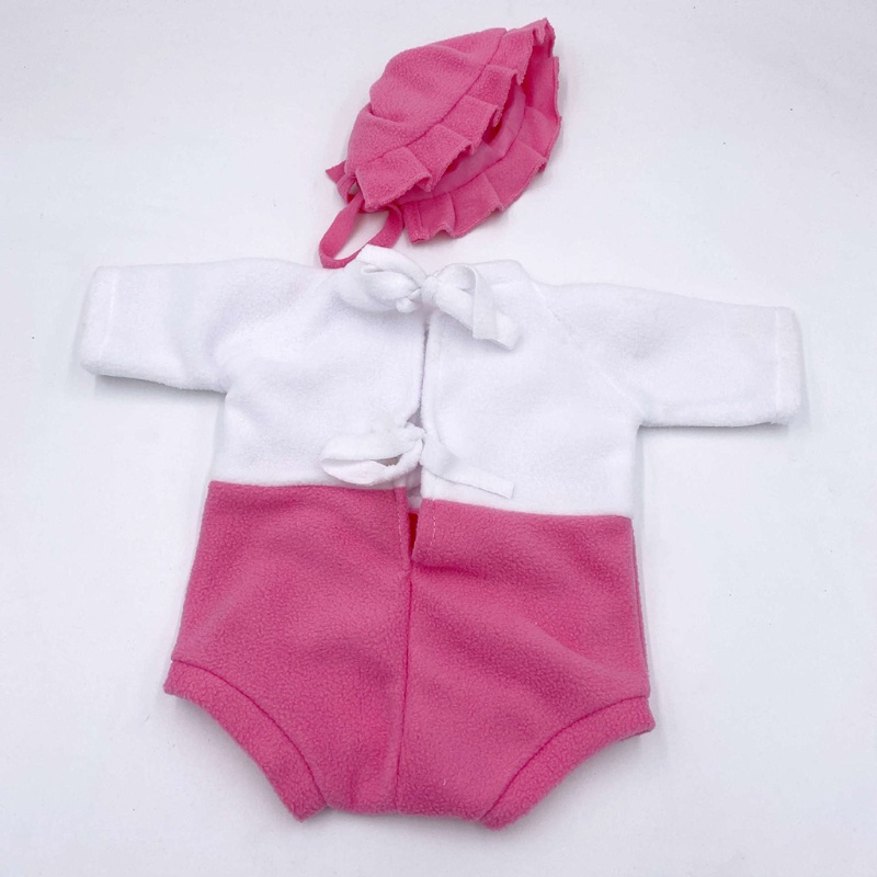 Bộ 2 Món Áo Liền Quần + Mũ Beanie + Bóng Lông Nhỏ Dùng Chụp Ảnh Cho Bé Sơ Sinh