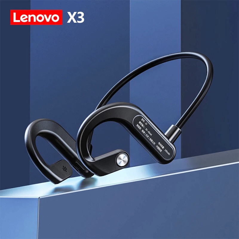 Tai nghe bluetooth không dây Lenovo X3 âm thanh nổi giảm tiếng ồn thông minh với micro chống nước IPX5 độ trễ thấp