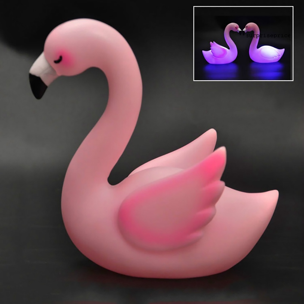 Đèn ngủ PVC hình chim hồng hạc trang trí nhà ở lãng mạn chất lượng cao