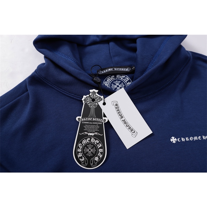 CHROME HEARTS Áo hoodie tay dài họa tiết đan chéo cho nam và nữ