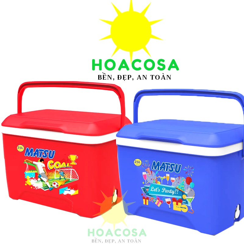 Thùng Đá Matsu 25L Duy Tân- Có Vòi Xả, Kiểu Dáng Đẹp, Giữ Đá Lâu- Đồ Gia Dụng Hoacosa.