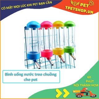 Bình nước treo gắn chuồng cho thú cưng chó mèo