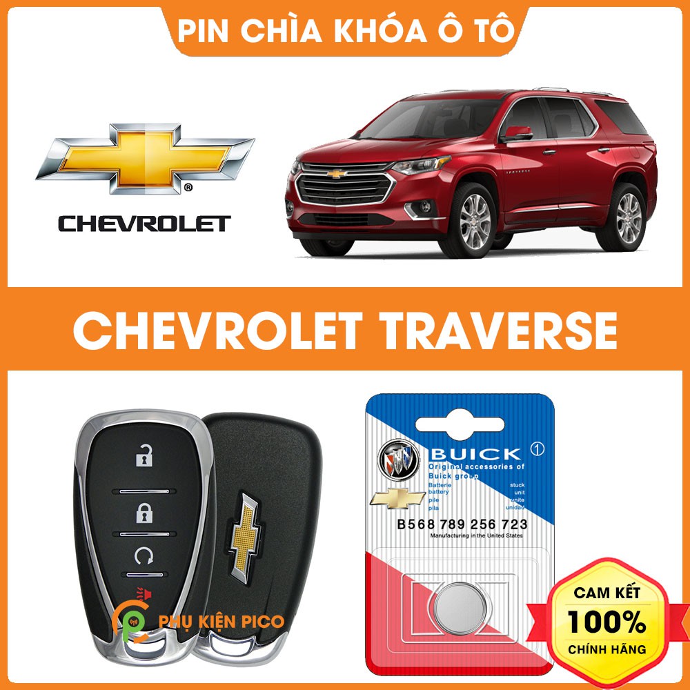 Pin chìa khóa ô tô Chevrolet Traverse chính hãng sản xuất theo công nghệ Nhật Bản – Pin chìa khóa Chevrolet Traverse