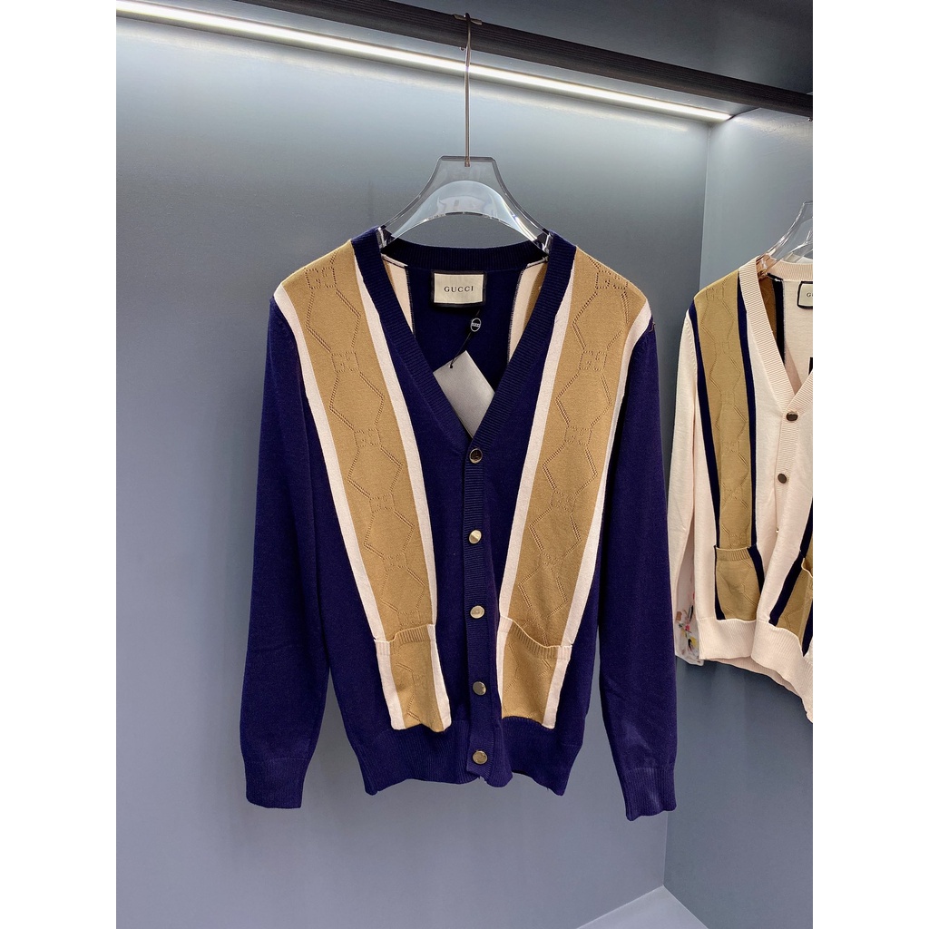 Áo len nam thời trang GUCCI GG GC kiểu dáng trẻ trung mang phong cách retro