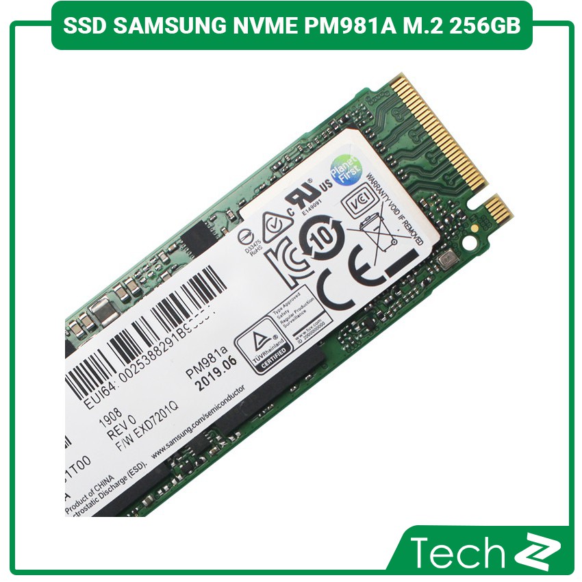 Ổ Cứng SSD Samsung NVMe PM981a M.2 PCIe Gen3 x4 256GB (Đọc: 3500 MB/s Ghi: 2200 MB/s) | BigBuy360 - bigbuy360.vn