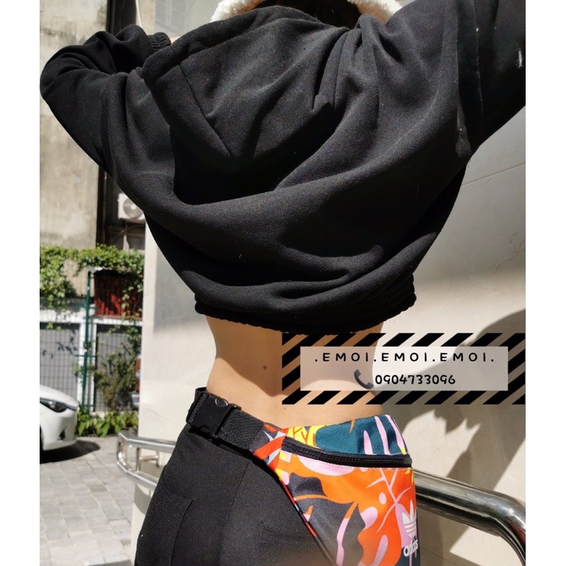 [Ulzzang Fashion] Croptop bo chun có mũ phong cách hàn quốc [100% ảnh thật] | BigBuy360 - bigbuy360.vn