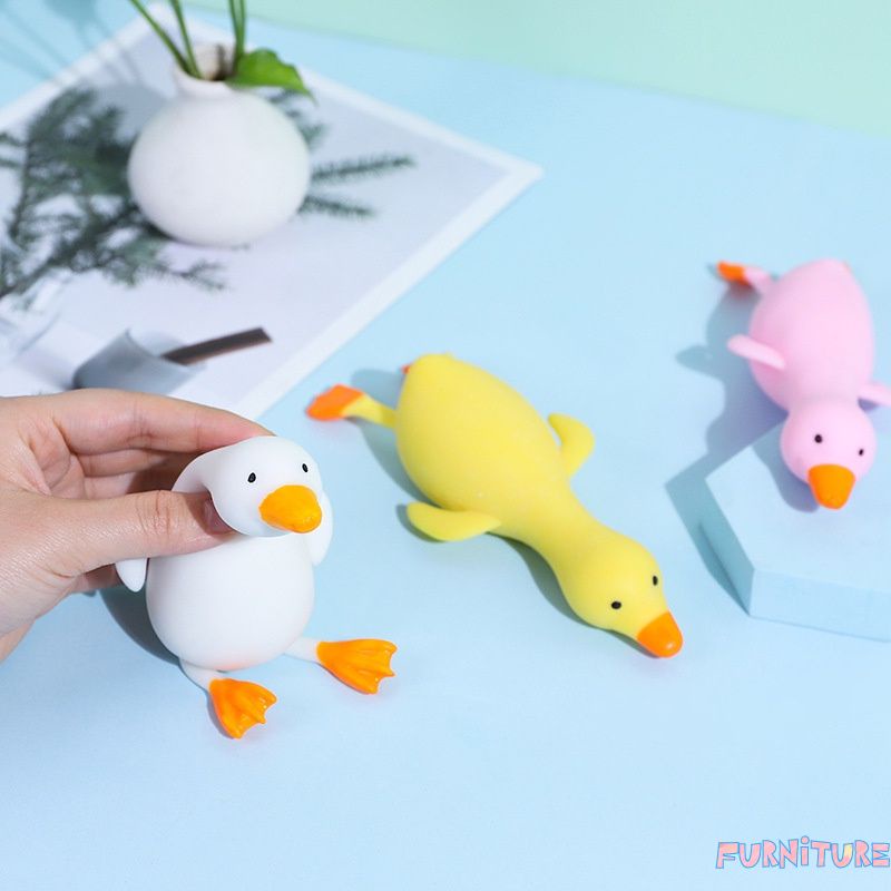 1 Đồ Chơi Bóp Tay Giảm Stress Hình Vịt Hoạt Hình Dễ Thương