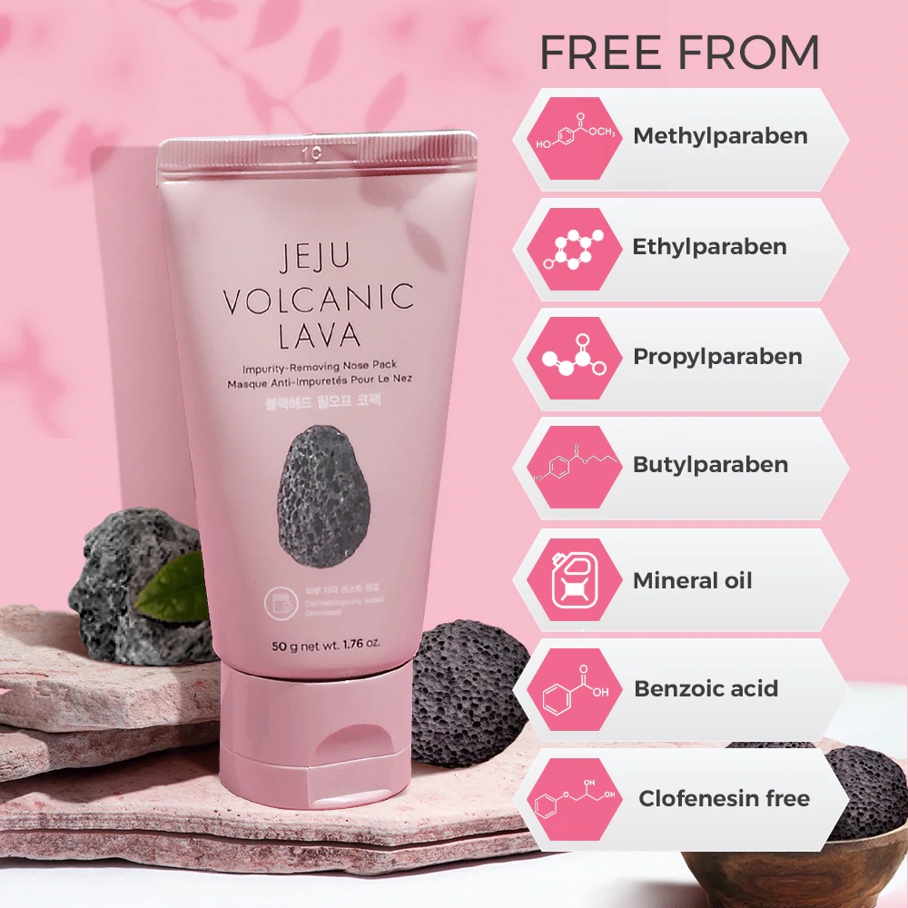 Mặt Nạ Dưỡng Da Và Lột Mụn Vùng Mũi The Face Shop Jeju Volcanic Lava Impurity Removing Nose Pack 50g
