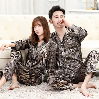 Bộ Mặc Nhà Đôi Nam Nữ 🍒 Đồ Ngủ Lụa Hè Thu Dài tay🍒 IVY613