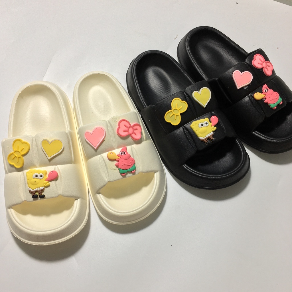 Dép bánh mỳ CHAO sticker hoạt hình chú bọt biển tinh nghịch kiểu dáng cute dễ thương