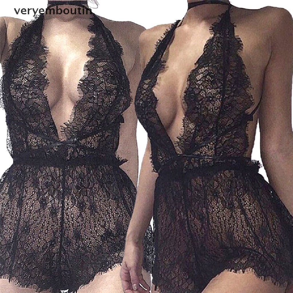 Nội y chất liệu ren thời trang nữ quyến rũ ban đêm m-xxl