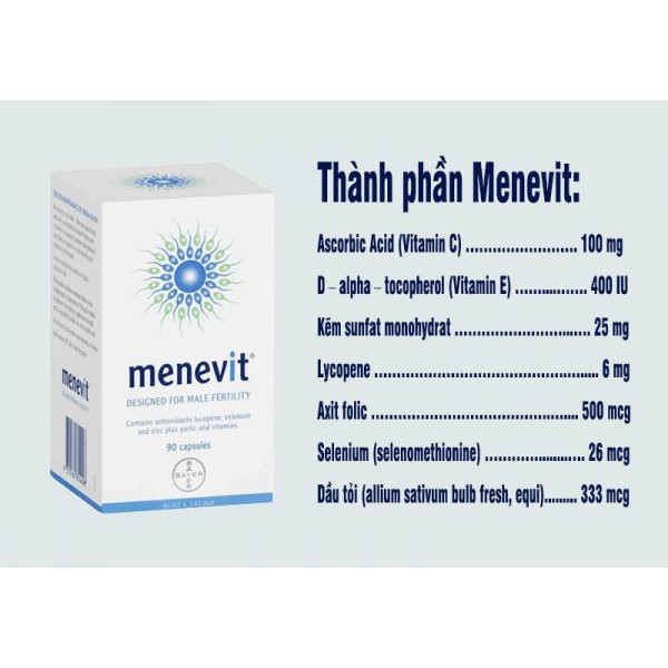 [Mã FMCGLOC giảm 5% đơn 250K] [Tem CHEMIST] Menevit Vitamin tổng hợp cho nam giới (30/90 viên) - Xuất xứ Úc | BigBuy360 - bigbuy360.vn