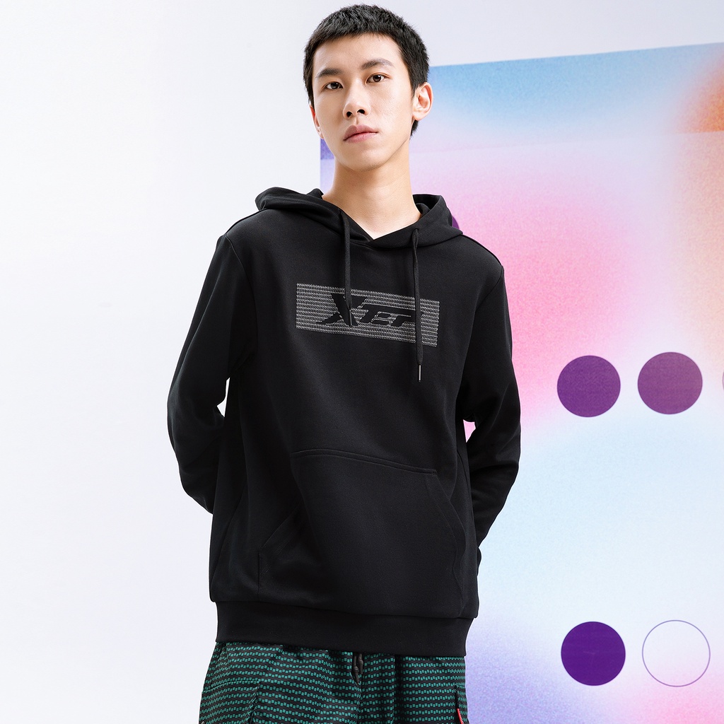 Áo hoodie Xtep, màu sắc bắt mắt thời trang, chất lượng mềm mại, thoáng mát 879329930058