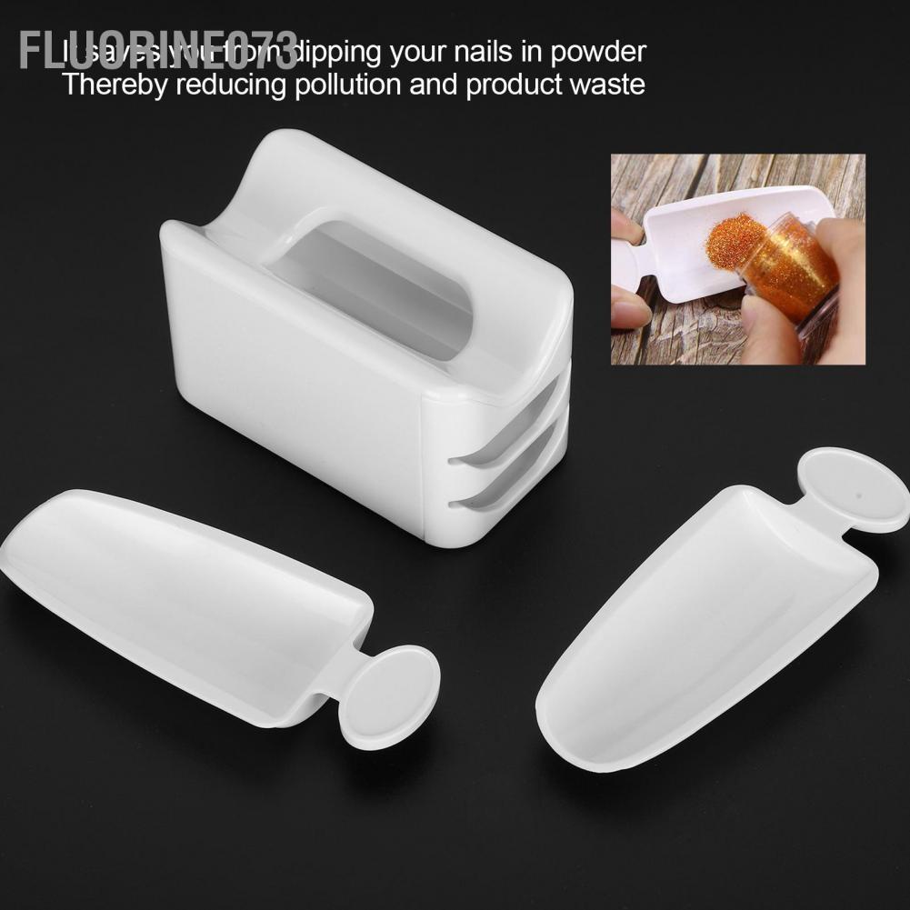 [Hàng mới về] Bộ 3 dụng cụ khay đựng kim tuyến trang trí móng kiểu Pháp