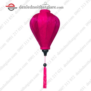 Đèn lồng HỘI AN vải lụa 35cm kiểu củ tỏi 100F35