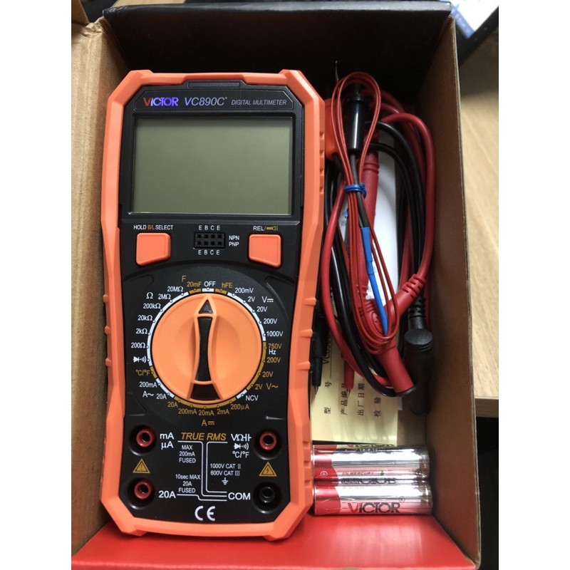 Đồng hồ kỹ thuật số Victor 890C+ ALONGTOOL Bản 2022 Hiển thị Led Siêu Bền.( Bảo Hành 12 tháng )