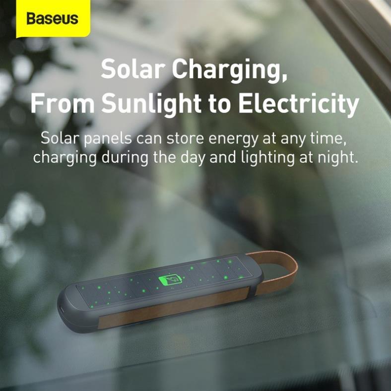 Baseus -BaseusMall VN Đèn pin sạc năng lượng mặt trời đa năng Baseus Solar Emergency Car Flashlight